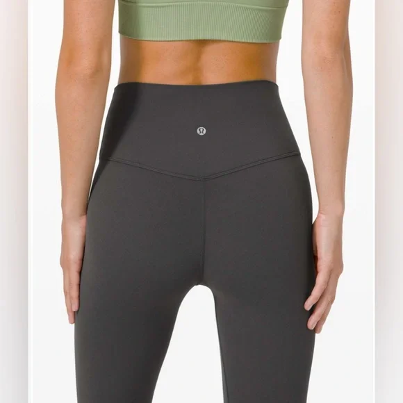 134. Lululemon Align High Rise Crop 17" in Graphite Grey - Picture 4 of 11